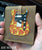 Red Embossed Paisley Electric Guitar Wallet - Handmade from Genuine Leather