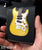 Yellow ST Electric Guitar Wallet - Handmade from Genuine Leather