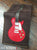 Red Single Cutaway Electric Guitar Wallet - Handmade from Genuine Leather