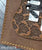 Brown Embossed Paisley Electric Guitar Wallet - Handmade from Genuine Leather