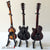 Classic Fab Four Set of 3 Classic Miniature Guitar Replica Collectibles