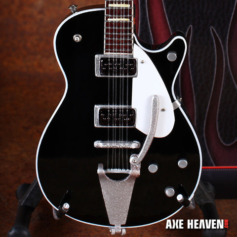 George Harrison Signature Black Miniature Guitar Replica Collectible
