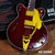 George Harrison Rosewood Hollow Body Miniature Guitar Replica Collectible