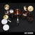 Vistalite Transparent Amber Tribute Zep Mini Drum Set Replica Collectible