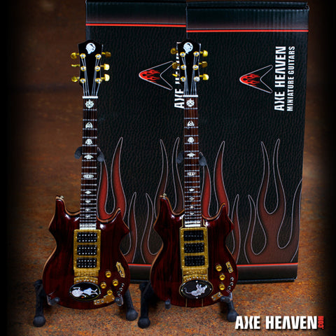 Jerry Garcia Tribute Tiger & Rosebud Miniature Guitar Replica Collectible Set