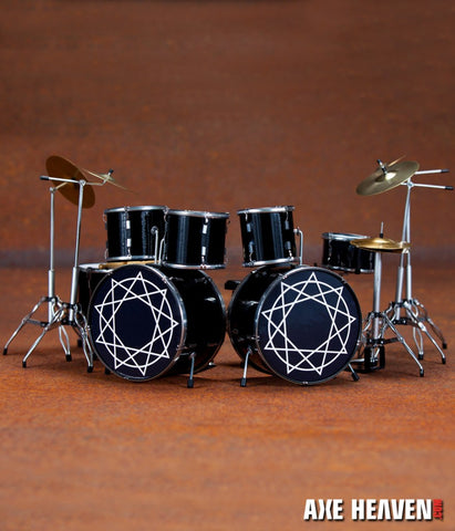 Joey Jordison Signature Slipknot Miniature Drum Set Replica Collectible
