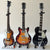 Classic Fab Four Set of 3 Classic Miniature Guitar Replica Collectibles