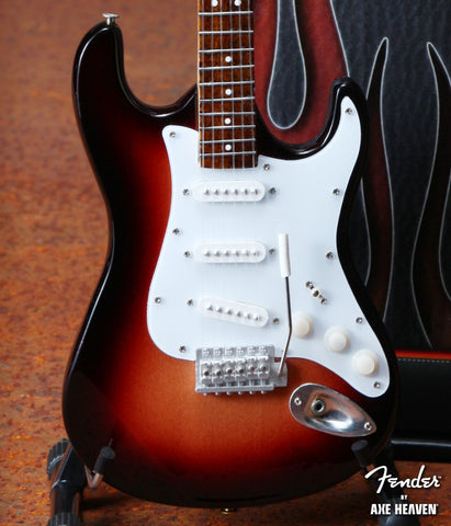 Sunburst Fender™ Strat™ Classic Miniature Guitar Replica - Officially Licensed