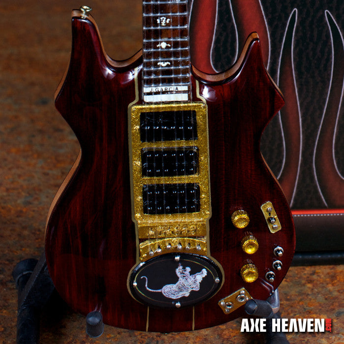 Jerry Garcia™ Set of Tiger™ & Rosebud™ Miniature Guitar Replica Collectibles