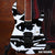 John Petrucci Black & White Picasso-Designed Miniature Guitar Replica Collectible
