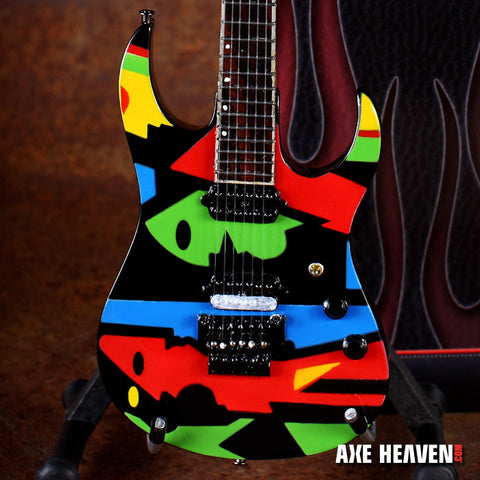 John Petrucci ” Color Cubist” Picasso-Designed Mini Guitar Replica Collectible
