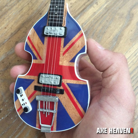 Paul McCartney Union Jack UK Violin Bass Mini Guitar